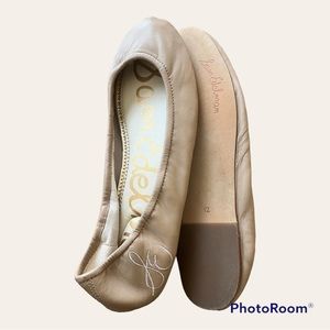 Sam Edelman Leather Fritz Nude Flats Size 12